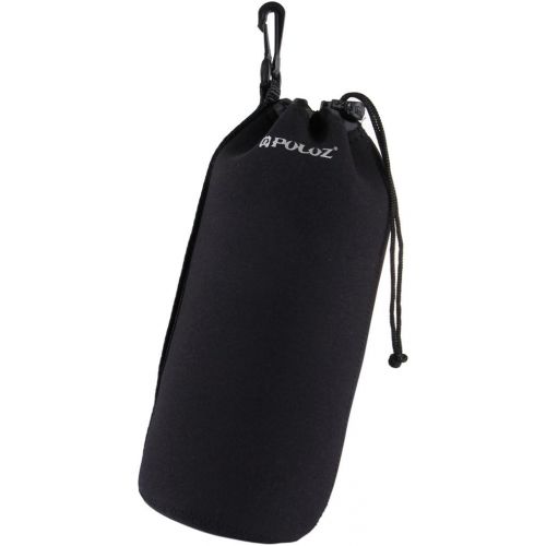  PULUZ Neoprene SLR Camera Lens Carrying Bag Pouch Bag Case with Hook for Canon, Nikon Pentax Sony Olympus Panasonic Cameras, Size XXL: 27cm x 10cm