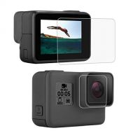 PULUZ for GoPro HERO7 Black /HERO7 Silver / HERO7 White /6/5 Lens HD Screen Protector + LCD Display Tempered Glass Film