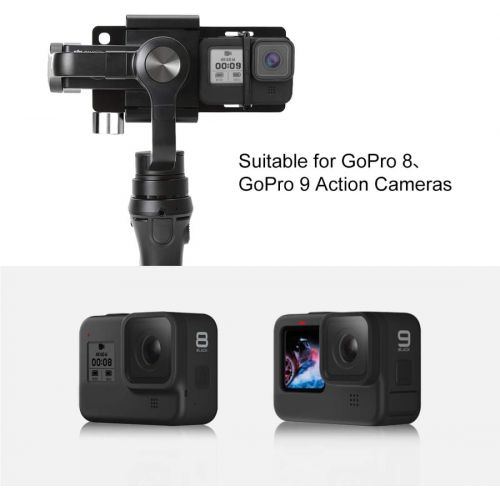  PULUZ Action Camera Handheld stabilizer Mobile Gimbal Switch Mount Plate for GoPro Hero 9 Black Gimbal stabilizer