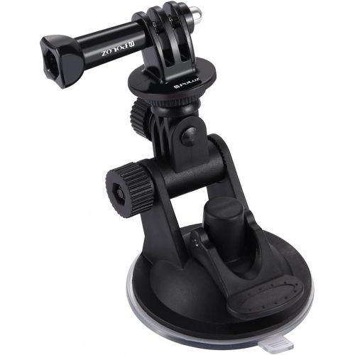  PULUZ Car Suction Cup Mount with Screw Tripod Mount Adapter Storage Bag for GoPro HERO4 / 3+ / 3/2 / 1