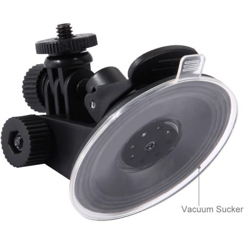  PULUZ Car Suction Cup Mount with Screw Tripod Mount Adapter Storage Bag for GoPro HERO4 / 3+ / 3/2 / 1