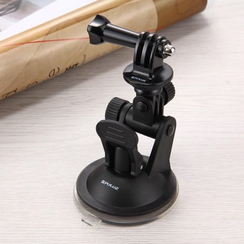  PULUZ Car Suction Cup Mount with Screw Tripod Mount Adapter Storage Bag for GoPro HERO4 / 3+ / 3/2 / 1