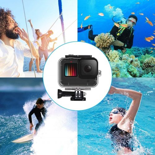  PULUZ 45m Underwater Diving Case Cover for GoPro HERO9 Black Waterproof Housing Protective Case with Buckle Basic Mount Screw for GoPro HERO9 Black Accessory