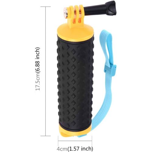  PULUZ Floating Handle Hand Grip Buoyancy Rods with Strap for GoPro New Hero /HERO7 /6/5 /5 Session /4 Session /4/3+ /3/2 /1, DJI Osmo Action, Xiaoyi and Other Action Cameras