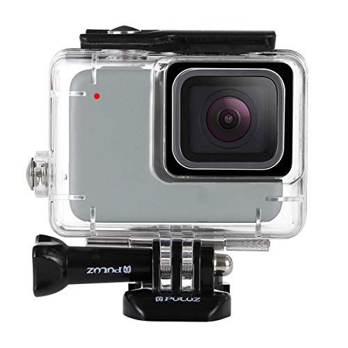  PULUZ 40M 130ft Underwater Waterproof Housing for GoPro HERO7 Silver / HERO7 White Diving Protective Case with Buckle Basic Mount & Screw