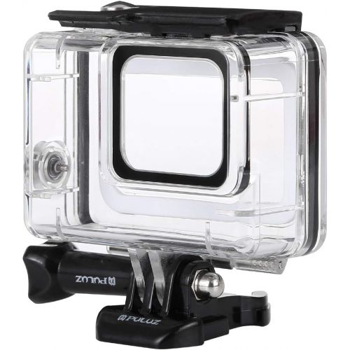  PULUZ 40M 130ft Underwater Waterproof Housing for GoPro HERO7 Silver / HERO7 White Diving Protective Case with Buckle Basic Mount & Screw