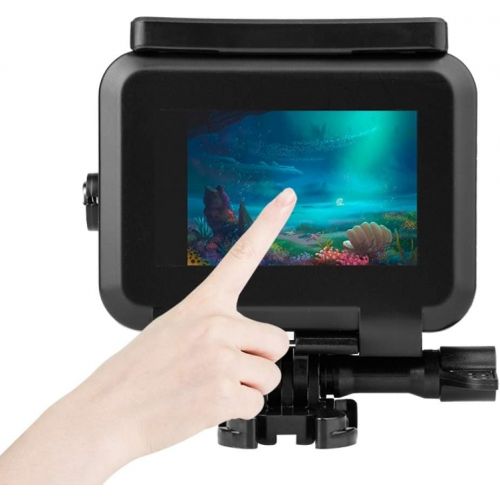  PULUZ Waterproof Housing Case for GoPro Hero 9 Black, 50M/164FT Underwater Protective Diving Case Shell with Buckle Basic Mount & Screw for GoPro Hero 9 Black Action Camera Underwa