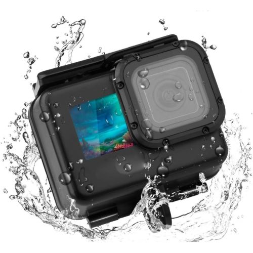  PULUZ Waterproof Housing Case for GoPro Hero 9 Black, 50M/164FT Underwater Protective Diving Case Shell with Buckle Basic Mount & Screw for GoPro Hero 9 Black Action Camera Underwa