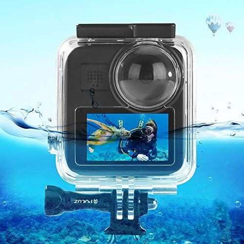  PULUZ 45m Waterproof Housing Case?for Gopro Max Action Camera, Underwater Diving Protective Shell?Diving Case for Gopro Max with Buckle Basic Mount & Screw