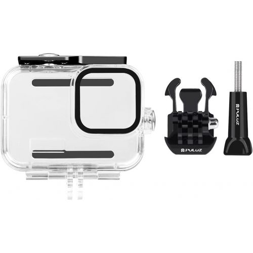  PULUZ Waterproof Dive Case for GoPro Hero 9 Black, Underwater Housing Shell Supports 60M/196FT Deep Diving Scuba Snorkeling with Buckle Basic Mount & Screw Accessories