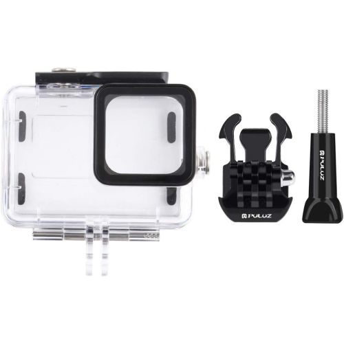  PULUZ Waterproof Dive Case for GoPro Hero 9 Black, Underwater Housing Shell Supports 60M/196FT Deep Diving Scuba Snorkeling with Buckle Basic Mount & Screw Accessories