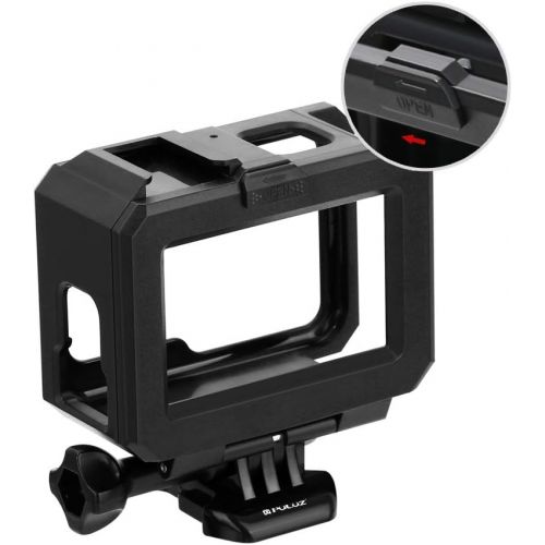  PULUZ Frame Mount Housing Case for GoPro Hero 9 Black Frame Protective Cover with Cold Shoe Mount