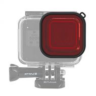 PULUZ Diving Lens Filters Accessories for GoPro Hero 8 Black, Square Waterproof Housing Diving Color Lens Filter for GoPro Hero 8 Black Action Camera (Red)