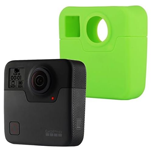  PULUZ Silicone Rubber Protective Housing Case for GoPro Fusion (Green)