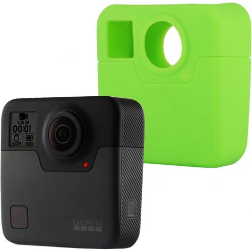  PULUZ Silicone Rubber Protective Housing Case for GoPro Fusion (Green)