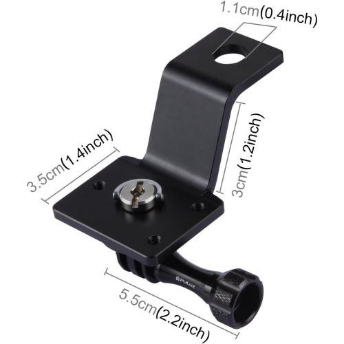  PULUZ Motorcycle Mirror/Pinch Bolt Mount Fixed Metal Bike Holder Mount for DJI Osmo Action/GoPro Hero 7 / Hero 6 / Hero 5 Hero 4 Session Xiaoyi MiJia Sport Camera