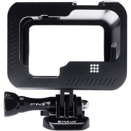  PULUZ Housing Frame Case for GoPro Hero 9 Black Aluminum Protective Shell Case for GoPro Hero 9 Black with Cold Shoe Mount Lens Cover