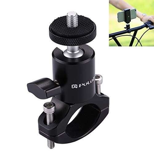  PULUZ Camera Handlebar Mount for Gopro Bike Motorcycle Mount, Aluminum Bicycle Camera Adapter Mount Holder for Gopro Hero 10/9/8/7 All Model /DJI OSMO Action Camera Accessories