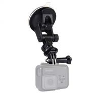 PULUZ Suction Cup Mount for Gopro Car Mount, Adjustable Vehicle Window & Windshield Mount Holder, Compatible with Gopro Hero 10/9/8/7/6/5/4/3+/3/Session/DJI OSMO Action Camera Moun