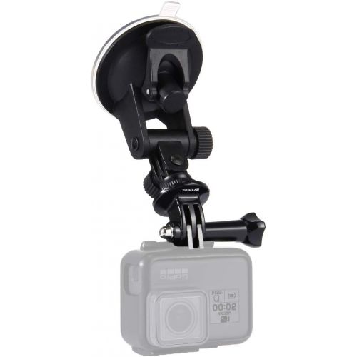  PULUZ Suction Cup Mount for Gopro Car Mount, Adjustable Vehicle Window & Windshield Mount Holder, Compatible with Gopro Hero 10/9/8/7/6/5/4/3+/3/Session/DJI OSMO Action Camera Moun