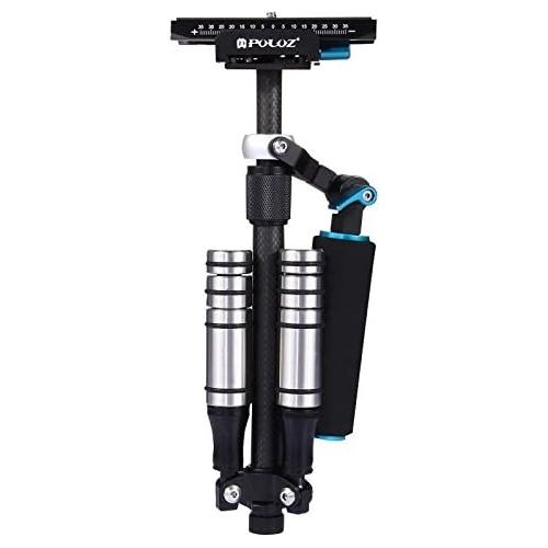  DSLR Camera Handheld Stabilizer, PULUZ Portable 3-Axis Carbon Fiber Video Stabilizing Steadicam with 2-Way Calibration Quick Release Plate 1/4 Screw for DSLR Video Cameras DV Max L