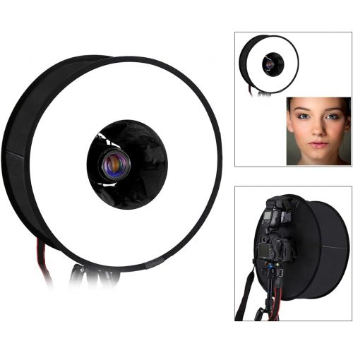  [아마존베스트]PULUZ Round Flash Softbox Diffuser 18inches / 45cm Portable Ring Flash Diffuser Soft Box for Speedlight Macro Portrait Shooting Photography Studio Light Modifier