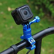 [아마존베스트]Puluz bicycle handlebar mount, 360 degrees, made of aluminium with screw for GoPro Hero5 Session/5/4, Session/4/3+/3/2/1, Xiaoyi sports camera