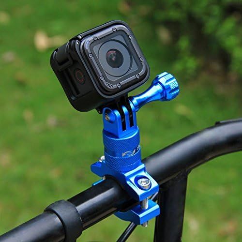  [아마존베스트]Puluz bicycle handlebar mount, 360 degrees, made of aluminium with screw for GoPro Hero5 Session/5/4, Session/4/3+/3/2/1, Xiaoyi sports camera