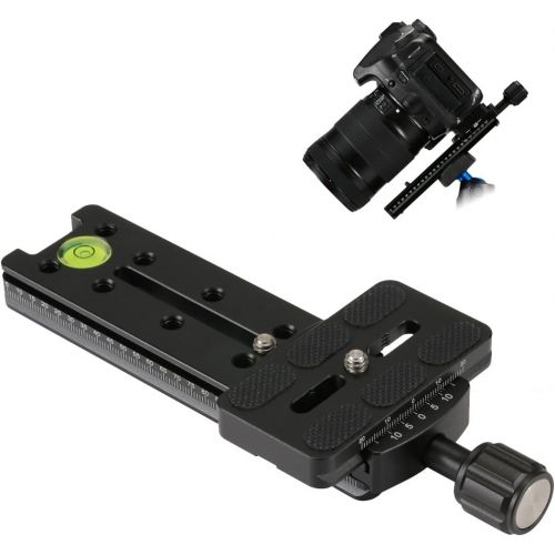  PULUZ FNR-140 140mm Rail Nodal Slide Metal Clamp with Quick Release Plate for Camera Tripod Ball head Fits Arca Swiss Compatible