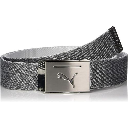 푸마 PUMA Golf 2019 Men's Reversible Web Belt (One Size), Bright White