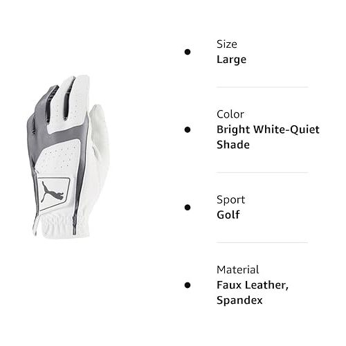 푸마 Men's Flexlite Golf Glove (worn on left hand)