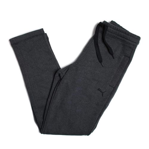푸마 PUMA Athletic Fleece Pants for Men (Small, Dark Heather Gray)