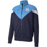 PUMA Men's MCFC Iconic MCS Track JKT, Peacoat/Team Light Blue, S