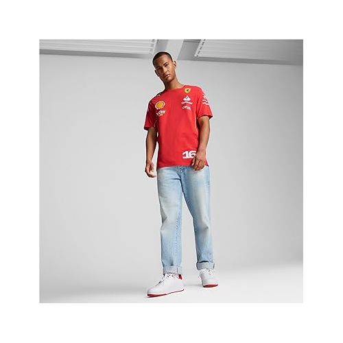 푸마 PUMA Scuderia Ferrari Men's 2024 Charles Leclerc Tshirt