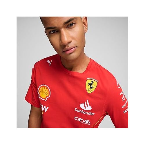 푸마 PUMA Scuderia Ferrari Men's 2024 Charles Leclerc Tshirt