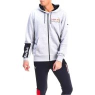 Puma Mens Rbr Logo Hooded Sweat Jacket Athletic Outerwear Casual - Grey
