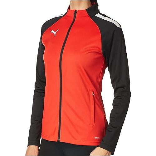 푸마 PUMA Women's TeamLIGA Training Jacket, Red Black, X-Small