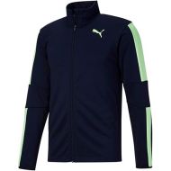 PUMA Mens Blaster Full-Zip Jacket Athletic Outerwear Casual Full Zip Moisture Wicking - Blue