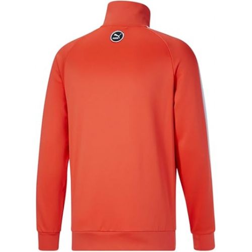 푸마 Puma Mens Go For Tape T7 Jacket Athletic Outerwear Casual - Orange