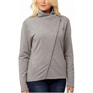 PUMA Asymmetrical French Terry Full Zip Jacket for Women (XL, Med Gray Heather)