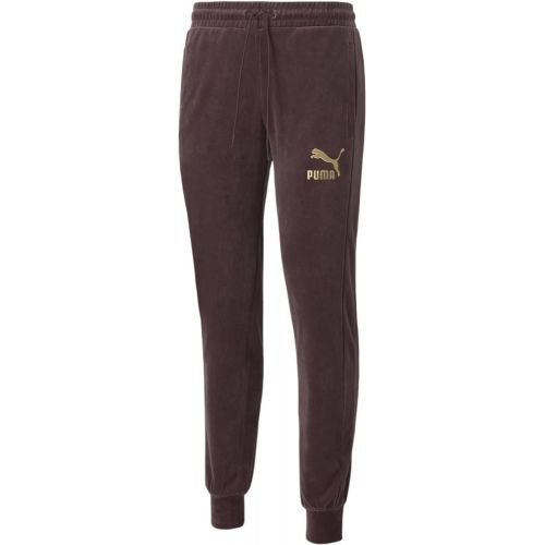 푸마 PUMA Mens Iconic T7 Velour Track Pants