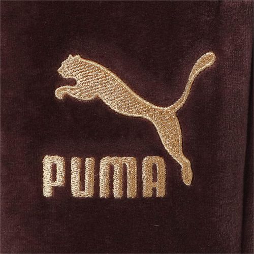 푸마 PUMA Mens Iconic T7 Velour Track Pants