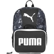 PUMA unisex child Evercat & Lunch Kit Combo Backpacks, Black Camo, Youth Size US