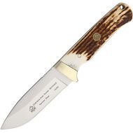 Puma Knives Puma SGB Mule Deer Hunter Stag Fixed Blade Knife with Leather Sheath