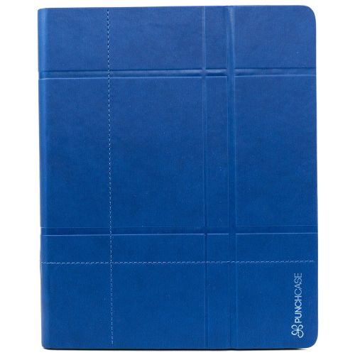  PUNCHCASE by Leslie Hsu Athens Easel Cover for iPad 234 - Royal Blue Plaid (IP003RO)