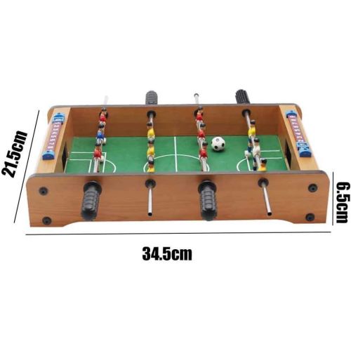  PURATEN 14 Foosball Table, Wooden Soccer Game Tabletop for Kids Educational Toy, Mini Indoor Table Soccer Set for Game Rooms, Parties, Family Night