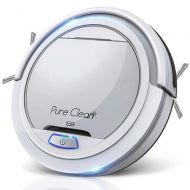 PURE CLEAN Automatic Robot Vacuum Cleaner - Upgraded Robotic Auto Home Cleaning for Clean Carpet Hardwood Floor - Bot Self Detects Stairs - HEPA Filter Pet Hair Allergies Friendly - Pure Clea