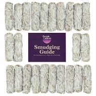 인센스스틱 PURPLE CANYON Sage Smudge Kit - (24 Pack) - White Sage Smudge Sticks Incense Kit for Meditation Home Cleansing Aromatherapy and Smudge Rituals