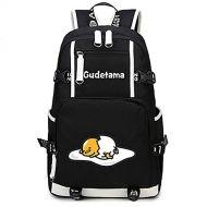 PWXH Gudetama School Backpack, Fashion Cute College Bags Student Unisex Canvas Laptop Book Bag