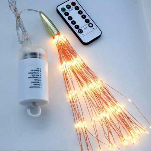  [아마존 핫딜] PXB 2 Pack Starburst Sphere Lights,200 Led Firework Lights, 8 Modes Dimmable Remote Control Waterproof Hanging Fairy Light, Copper Wire Lights for Patio Parties Christmas Decoratio